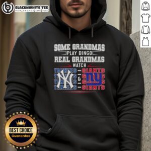 Alternative view of Good New York Yankees And New York Giants Some Grandmas Play Bingo Real Grandmas Watch T-Shirt