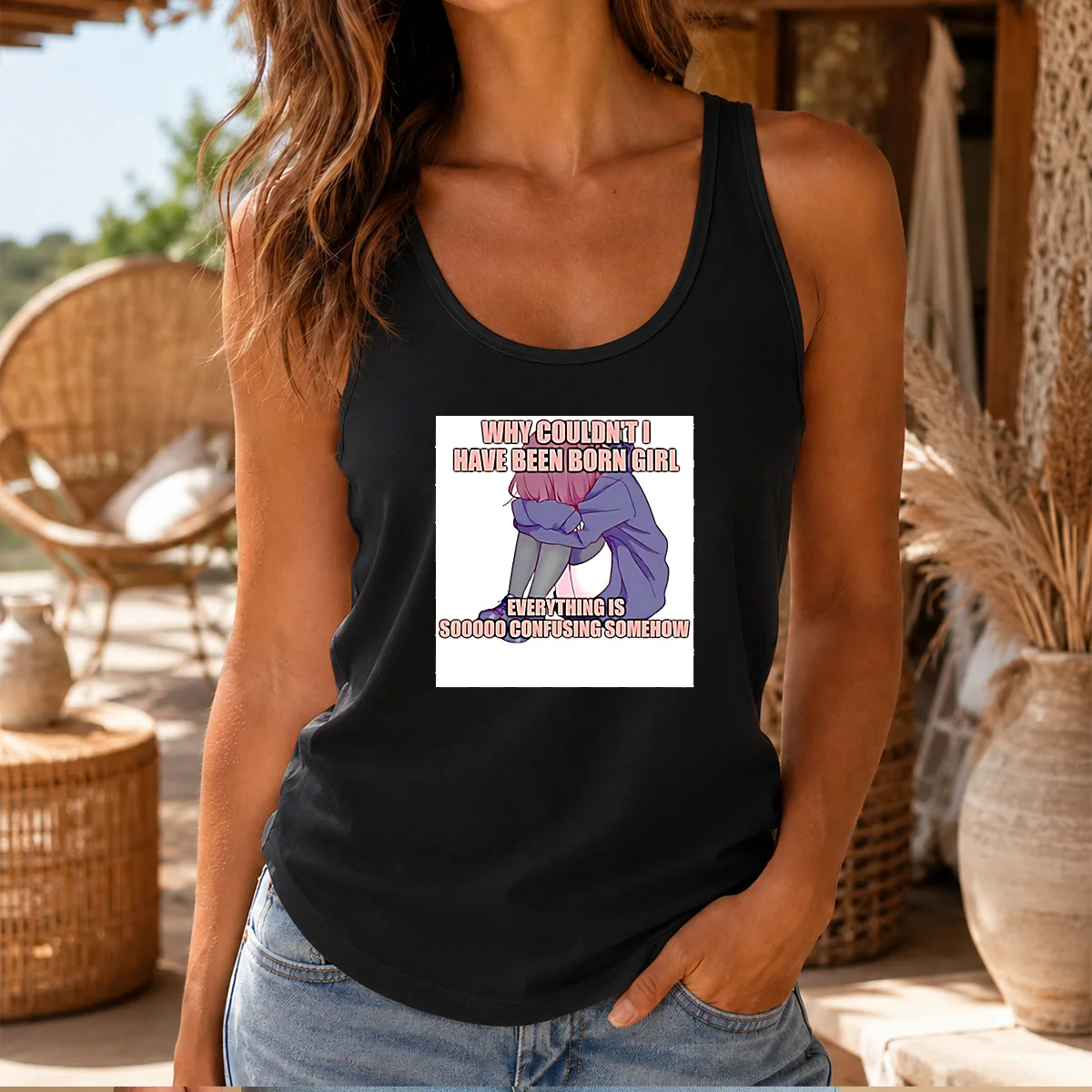 Good Why Couldn'T I Have Been Born Girl Everything Is So Confusing Somehow Shirt - Image 3