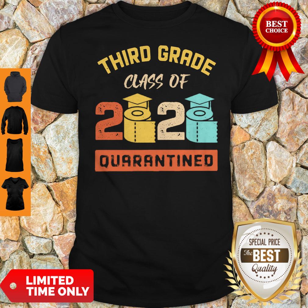 Third Grade Class Of 2020 Toilet Paper Quarantined Vintage Shirt