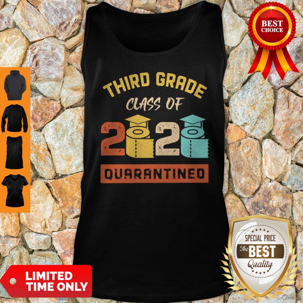 Third Grade Class Of 2020 Toilet Paper Quarantined Vintage Shirt - Image 2