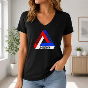 Alternative view of Nice New York Rangers Rangers NHL Team Logo Shirt