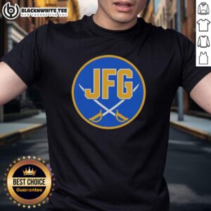 Good Buffalo Sabres JFG River Hockey Academy Logo T-Shirt