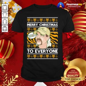 Nice Tiger King Merry Christmas Joe Exotic Big Cat Rescue Carole Baskin SH300 Ugly Christmas Festive Shirt