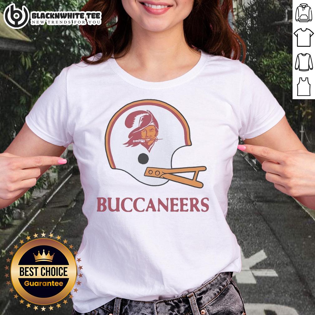 Top Tampa Bay Buccaneers Football Logo In Big Helmet T-Shirt - Image 3