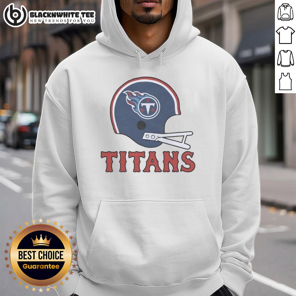 Top Tennessee Titans Football Logo In Big Helmet T-Shirt - Image 2