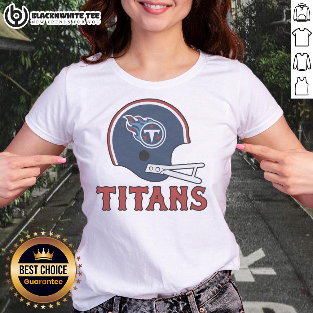Top Tennessee Titans Football Logo In Big Helmet T-Shirt - Image 3