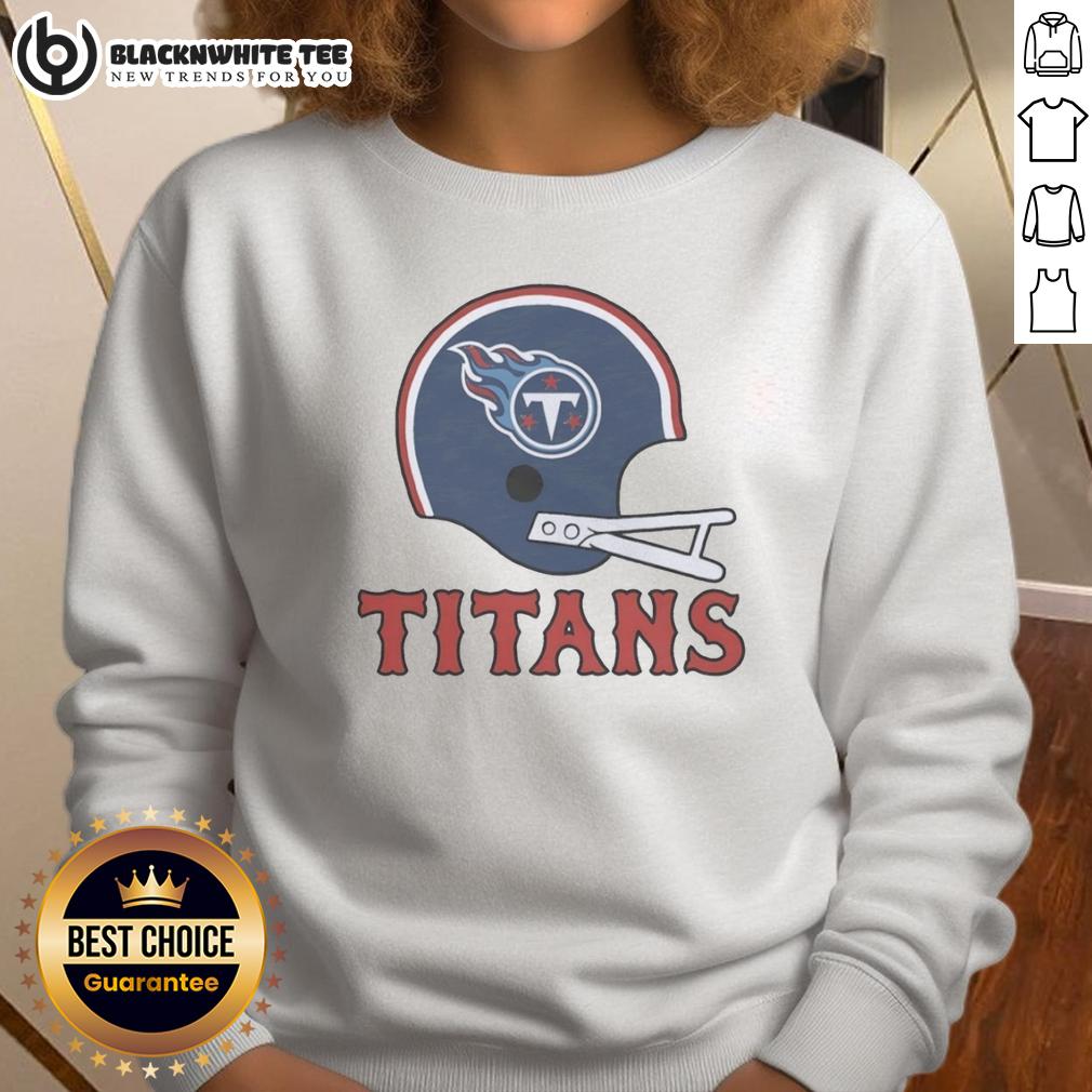 Top Tennessee Titans Football Logo In Big Helmet T-Shirt - Image 5