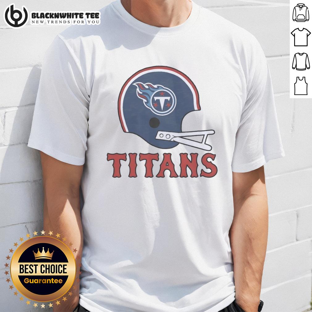 Top Tennessee Titans Football Logo In Big Helmet T-Shirt
