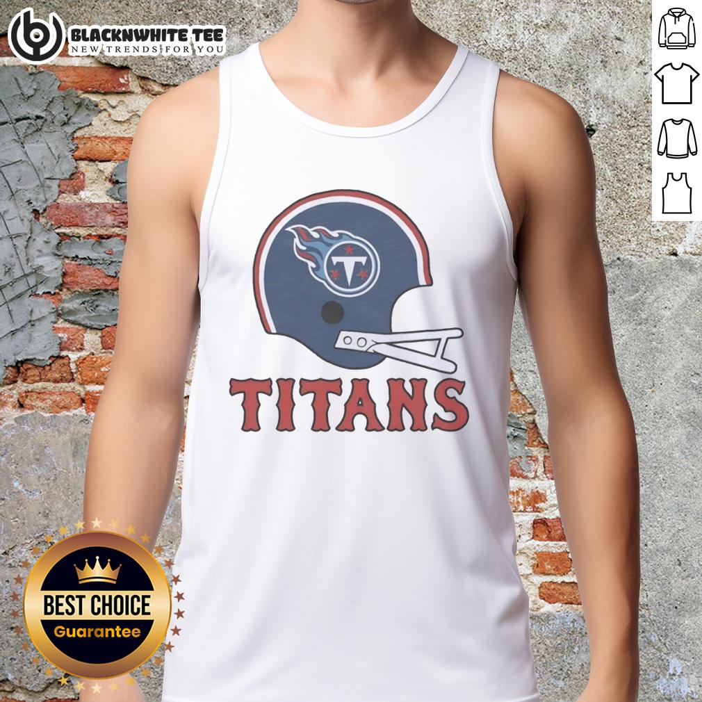 Top Tennessee Titans Football Logo In Big Helmet T-Shirt - Image 4