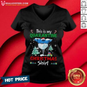 Alternative view of Great This Is My Quarantine Nurse Gift Mask Christmas Shirt