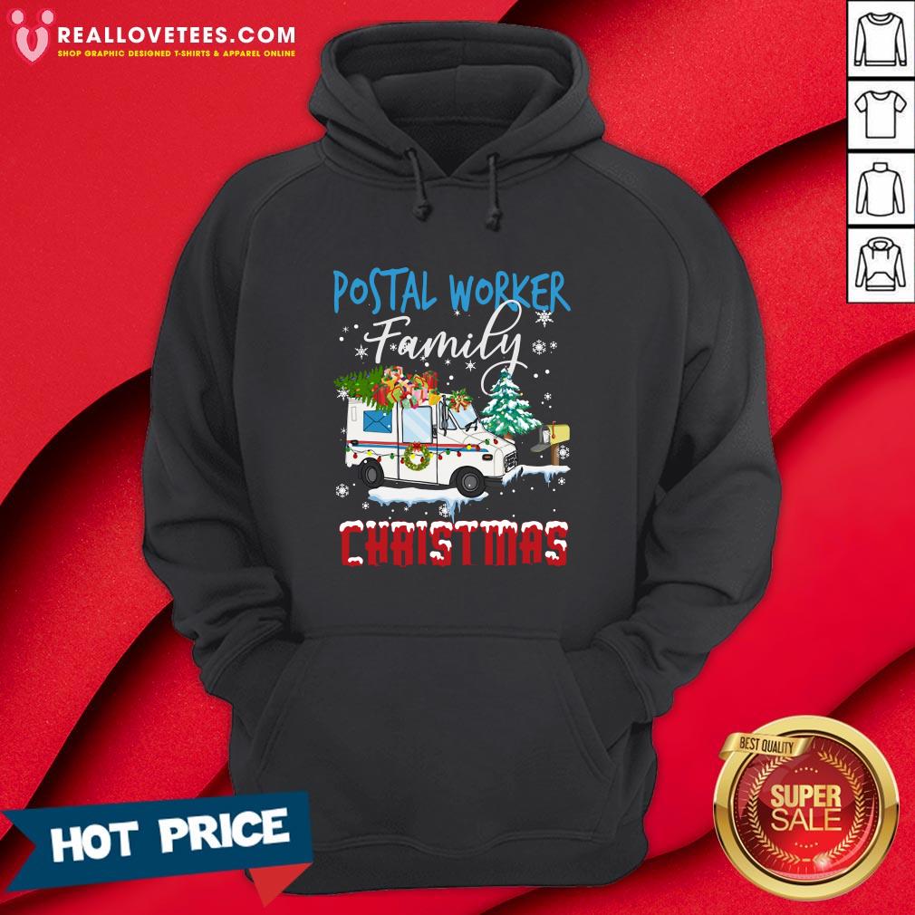 Hot Postal Worker Family Christmas Shirt - Image 4