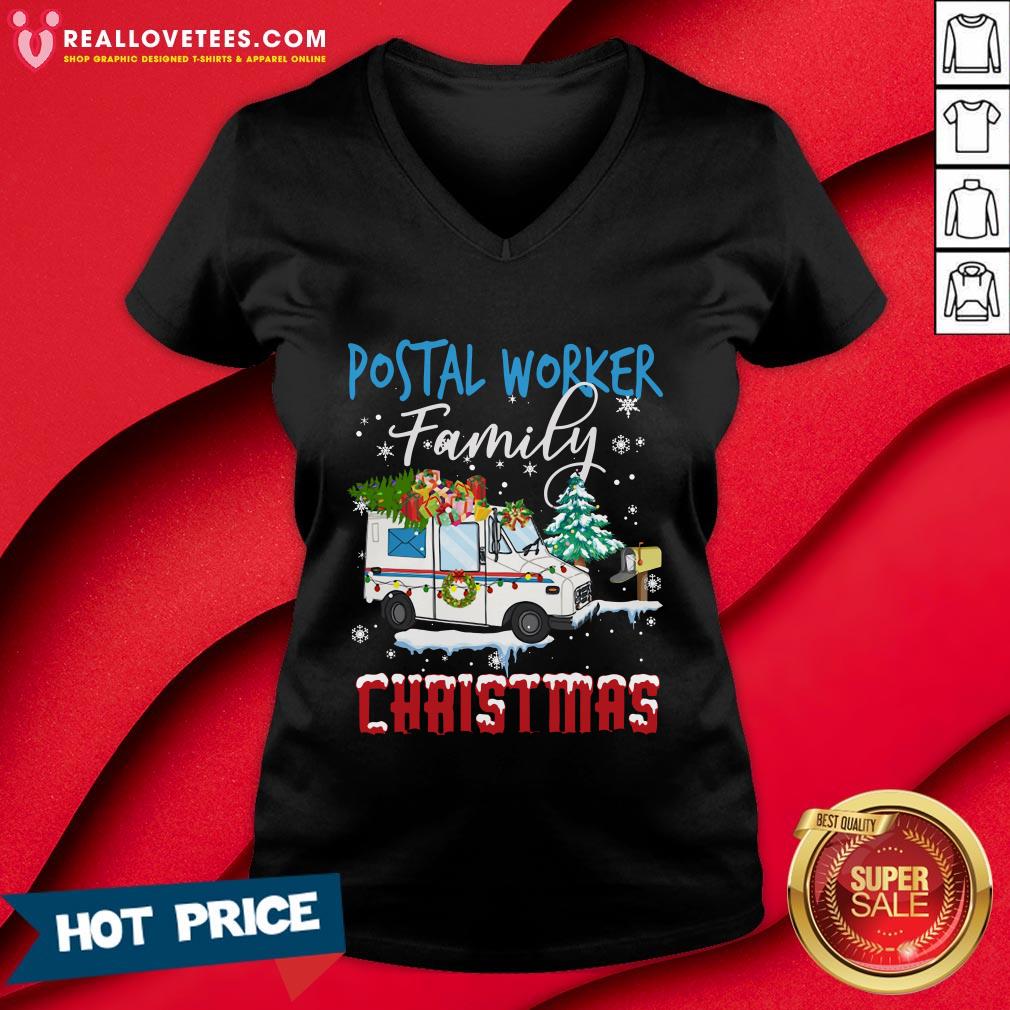 Hot Postal Worker Family Christmas Shirt - Image 5