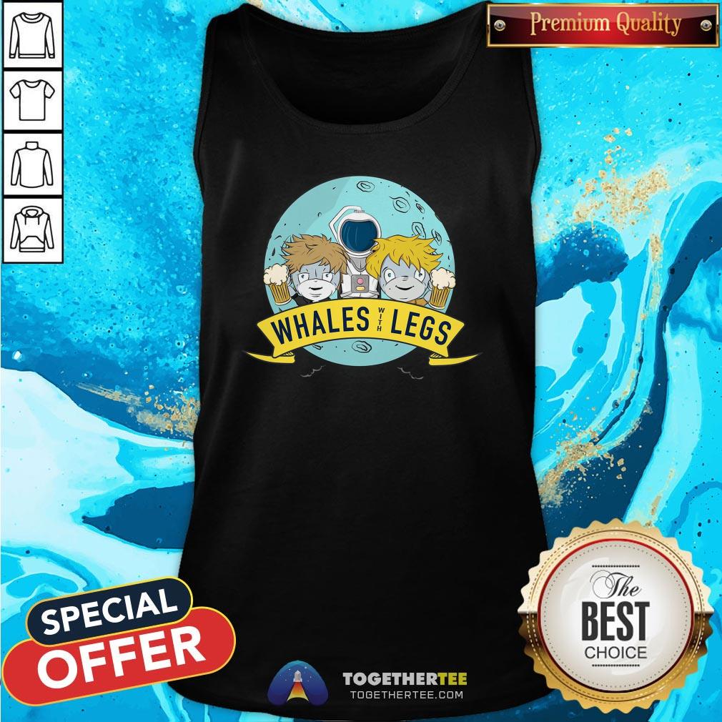 Happy Whales With Legs Illustration Shirt - Image 3