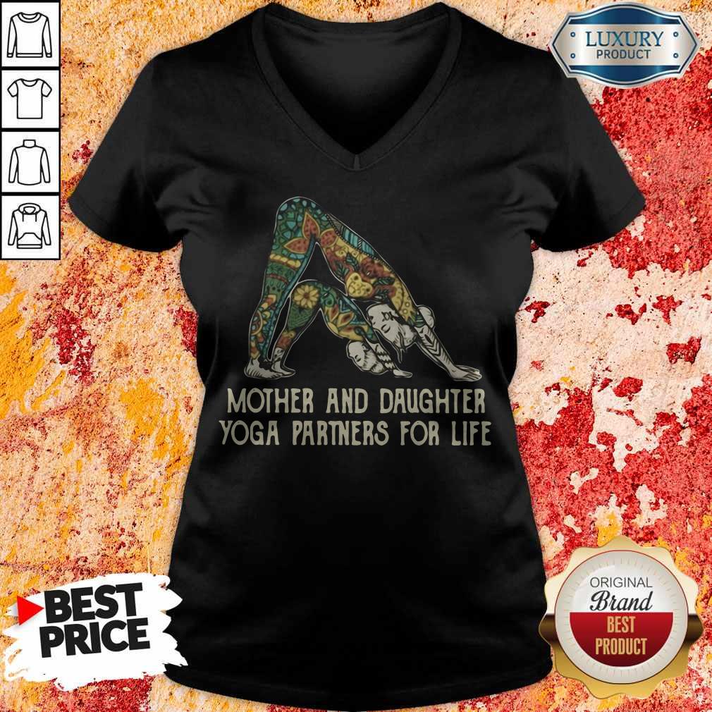 Mother And Daughter Yoga Partners For Life Shirt - Image 3