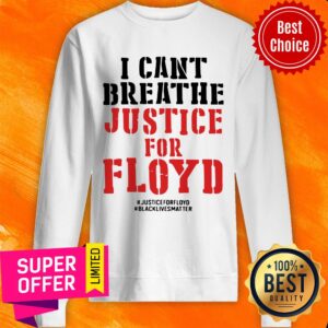 Alternative view of Official I Can’t Breathe Justice For Floyd Shirt