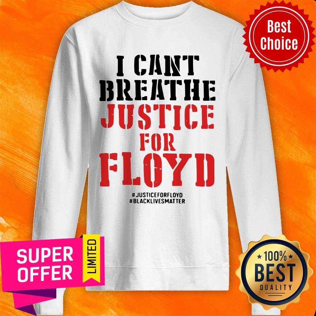 Official I Can’t Breathe Justice For Floyd Shirt - Image 2