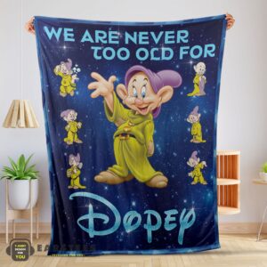 Good Disney Cartoon Snow White Dopey The Seven Dwarfs Blanket