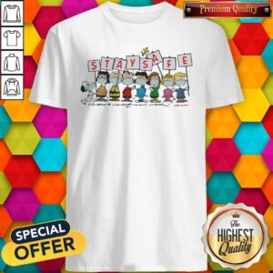 Official The Peanuts Face Mask Stay Safe Shirt