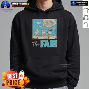 Alternative view of Awesome Peanuts The Fam I've Been Thinking About Something T-Shirt