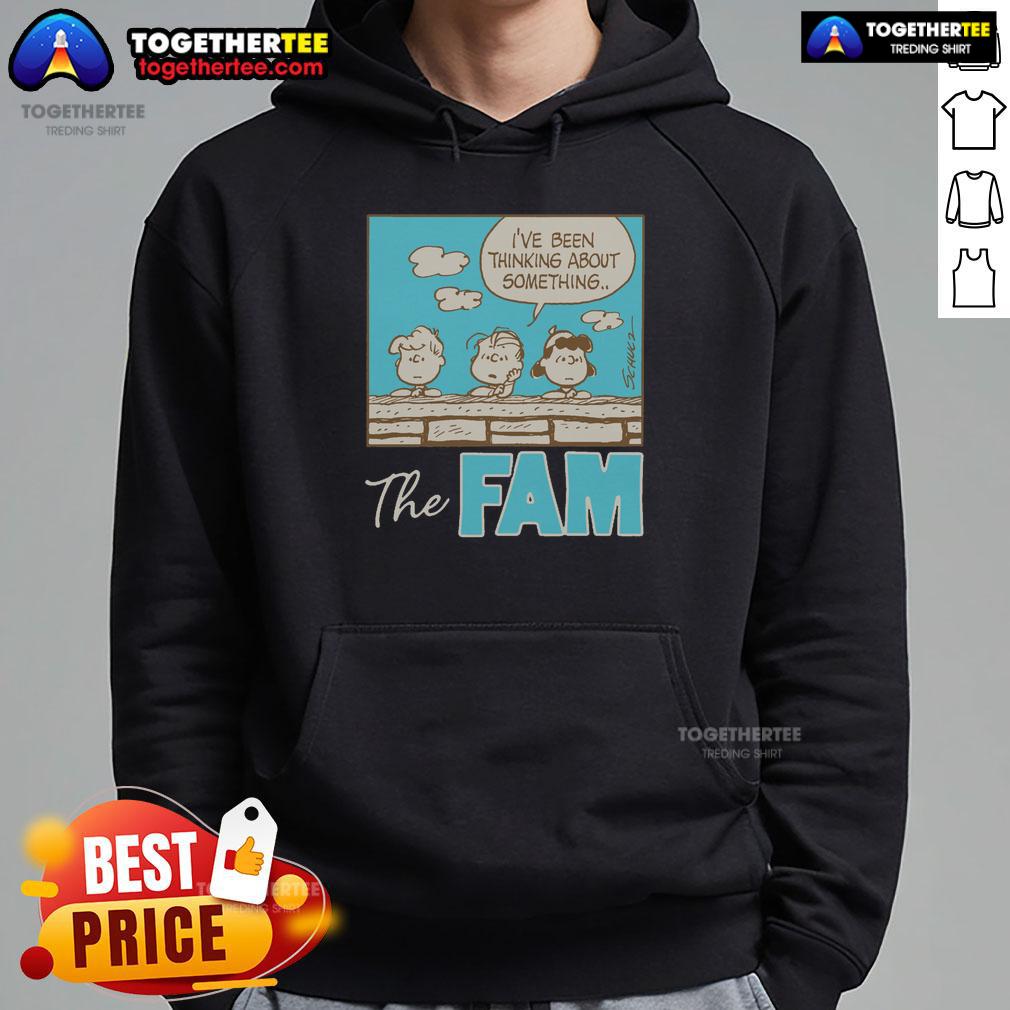 Awesome Peanuts The Fam I've Been Thinking About Something T-Shirt - Image 2