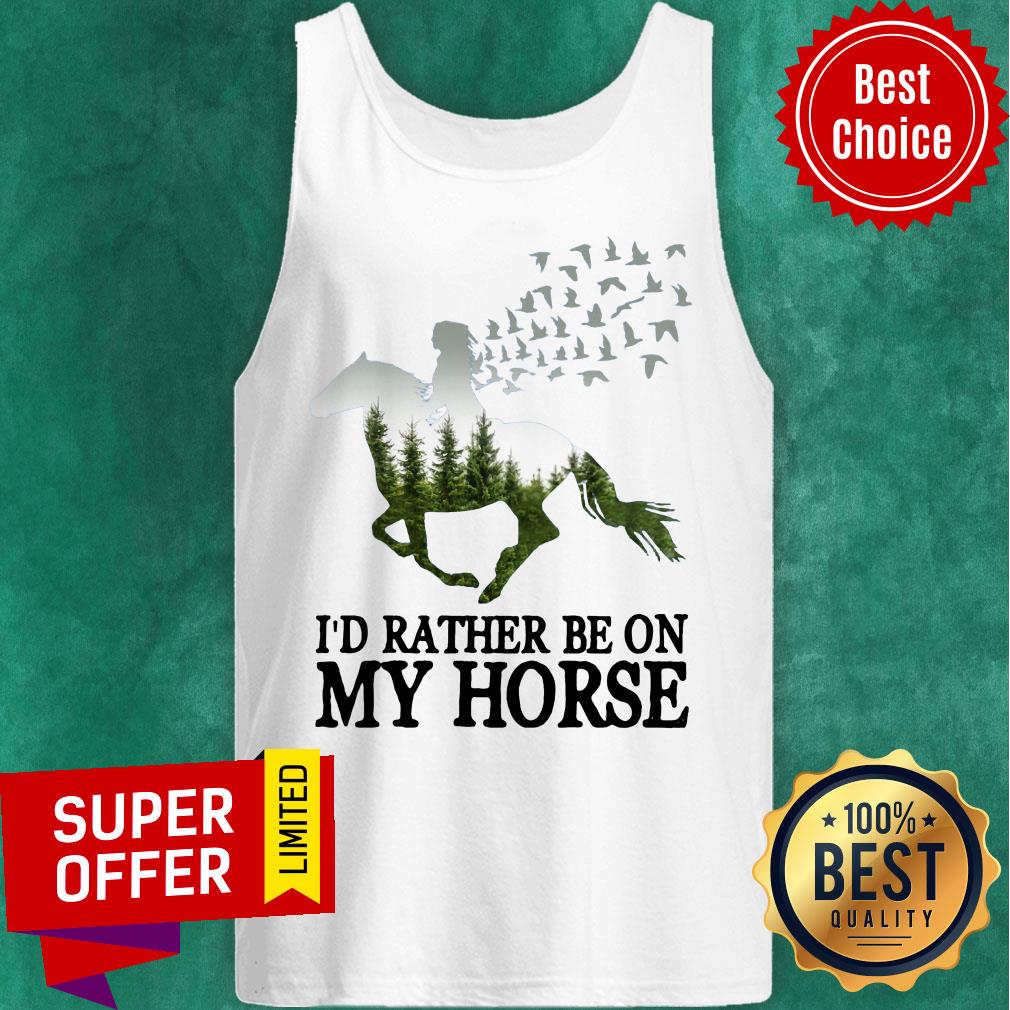 Bird I'd Rather Be On My Horse Shirt - Image 2