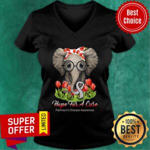 Alternative view of Elephant Hope For A Cure Flower Shirt