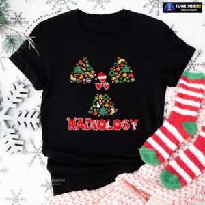 Radiology With Christmas Hat Christmas Tree T-Shirt