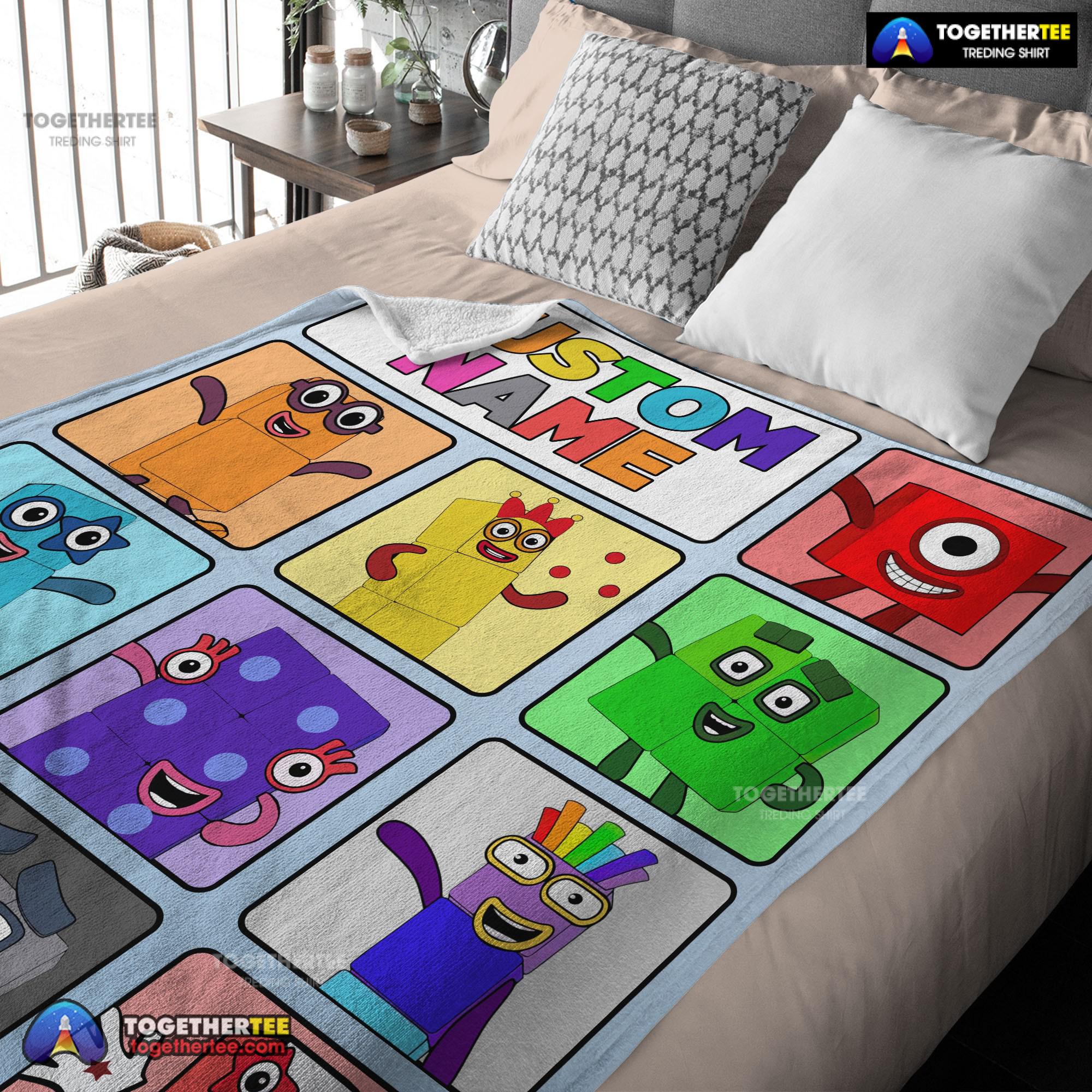 Official Cartoon Numberblocks Characters Blanket Fleece Customized Blanket - Image 3