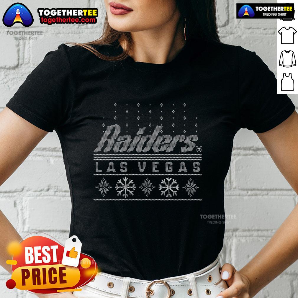 Pretty Las Vegas Raiders Holiday T-Shirt - Image 3