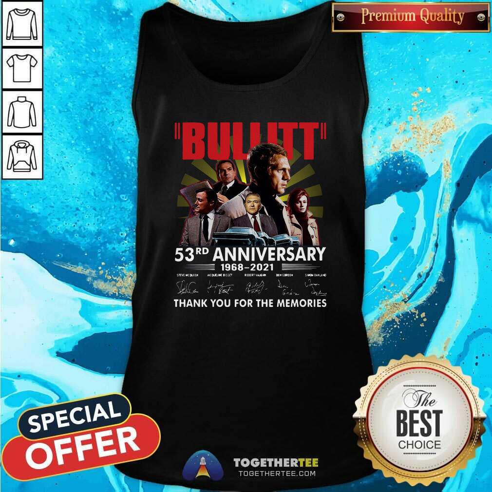 Official Bullitt 53rd Anniversary Thank You For The Memories Signatures Shirt - Image 3