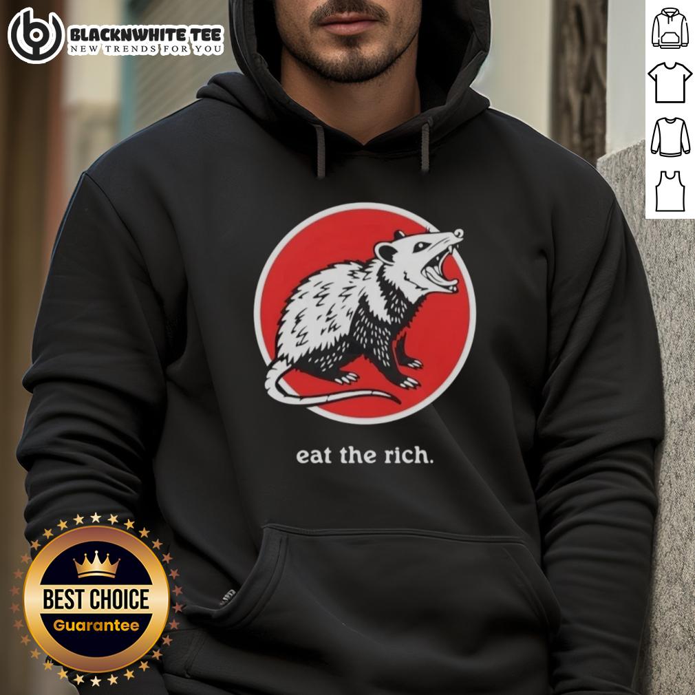 Top Opossum Eat The Rich Funny T-Shirt - Image 2