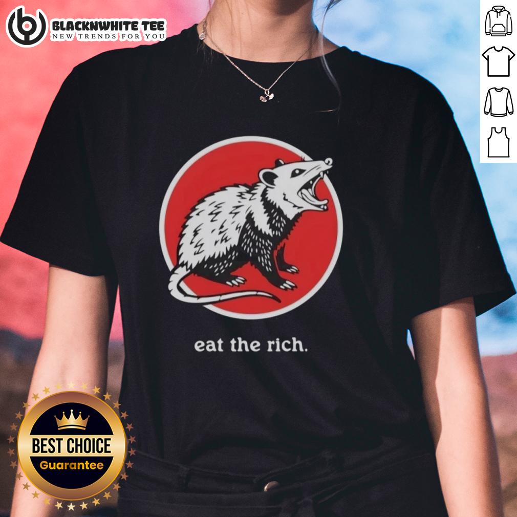 Top Opossum Eat The Rich Funny T-Shirt - Image 3
