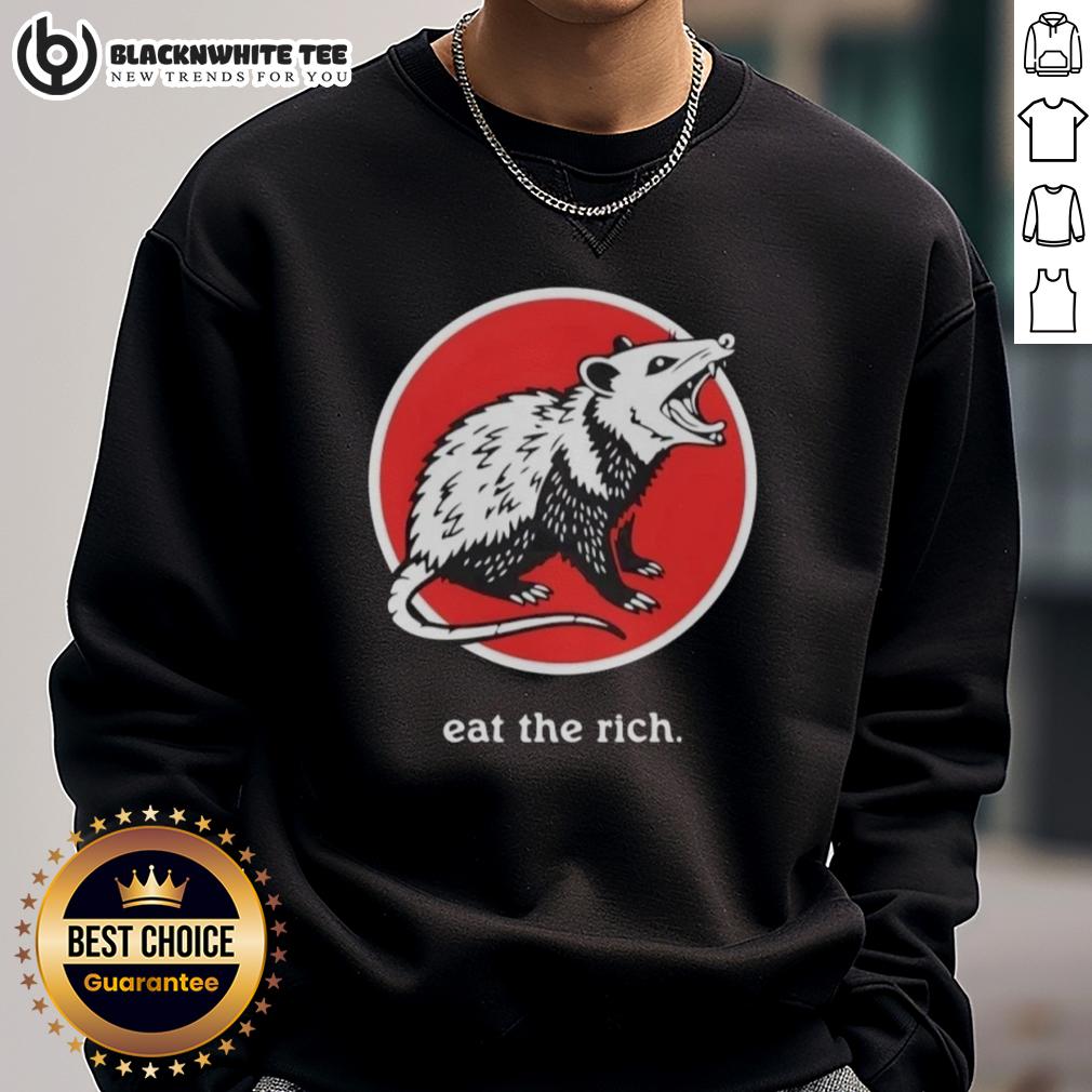 Top Opossum Eat The Rich Funny T-Shirt - Image 5