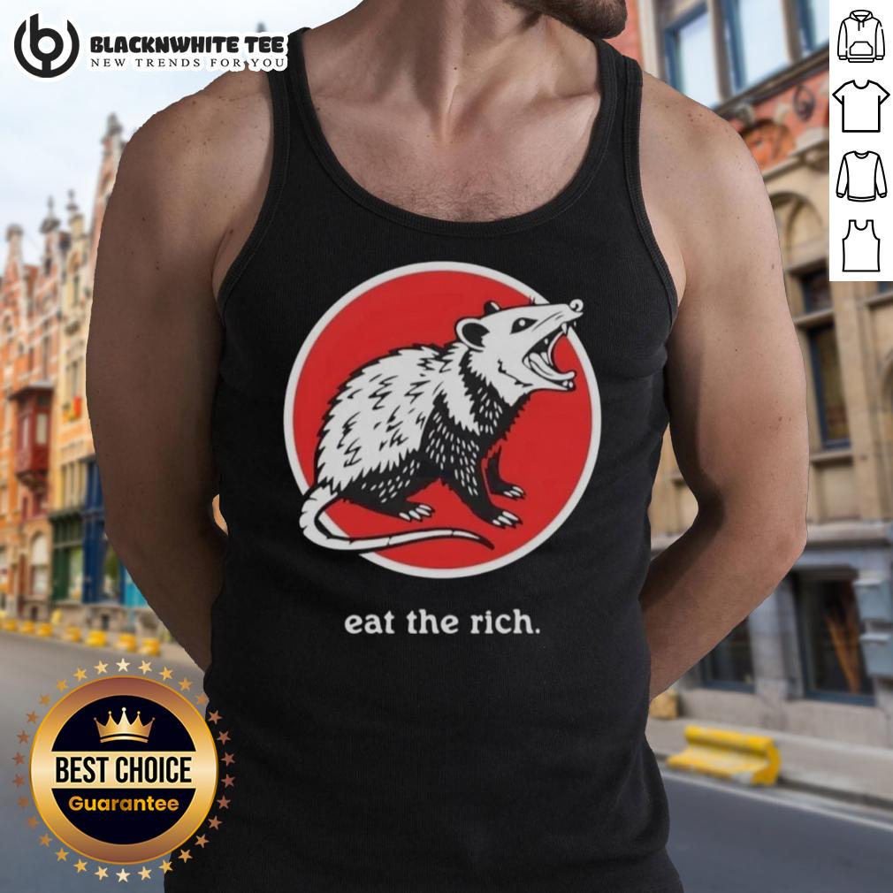 Top Opossum Eat The Rich Funny T-Shirt - Image 4