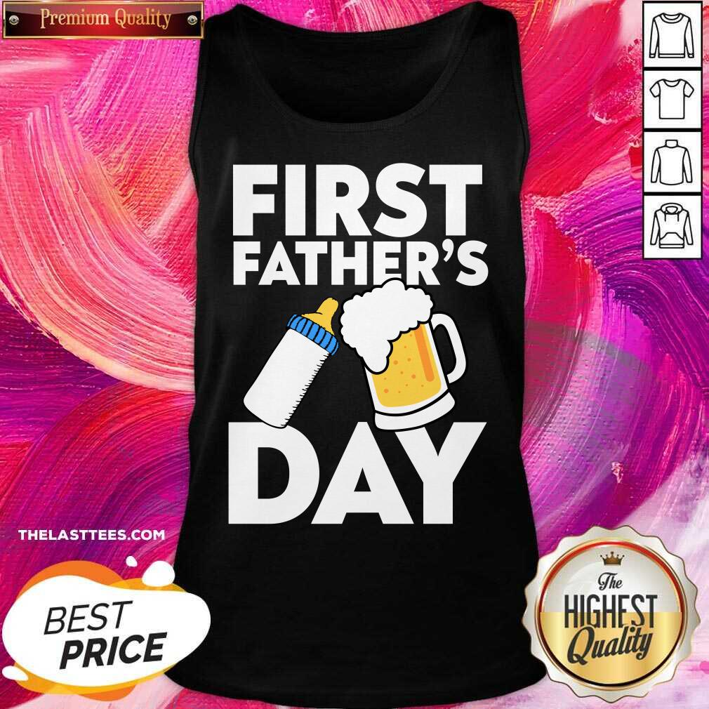 First Fathers Day Beer And Milk Shirt - Image 2