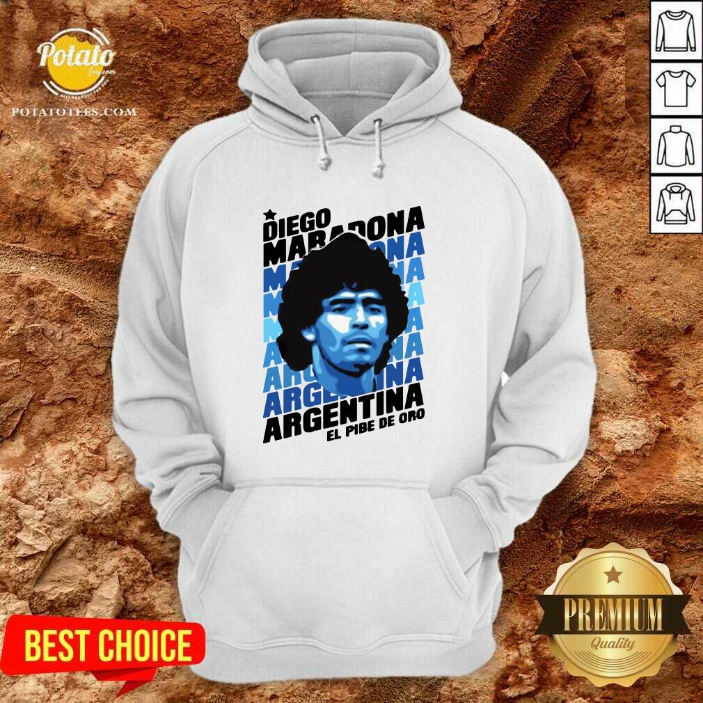 Great Diego Maradona Argentina El Pibe De Oro Shirt - Image 2