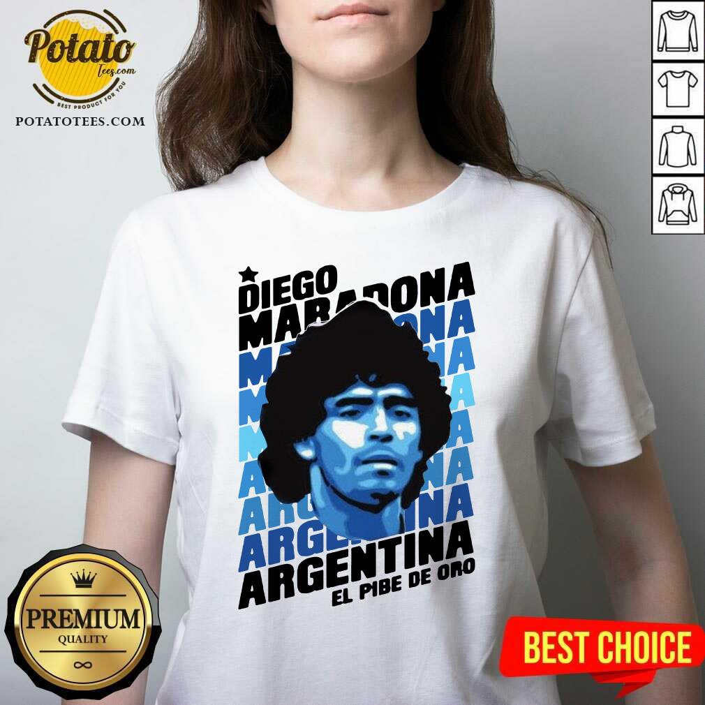 Great Diego Maradona Argentina El Pibe De Oro Shirt - Image 3
