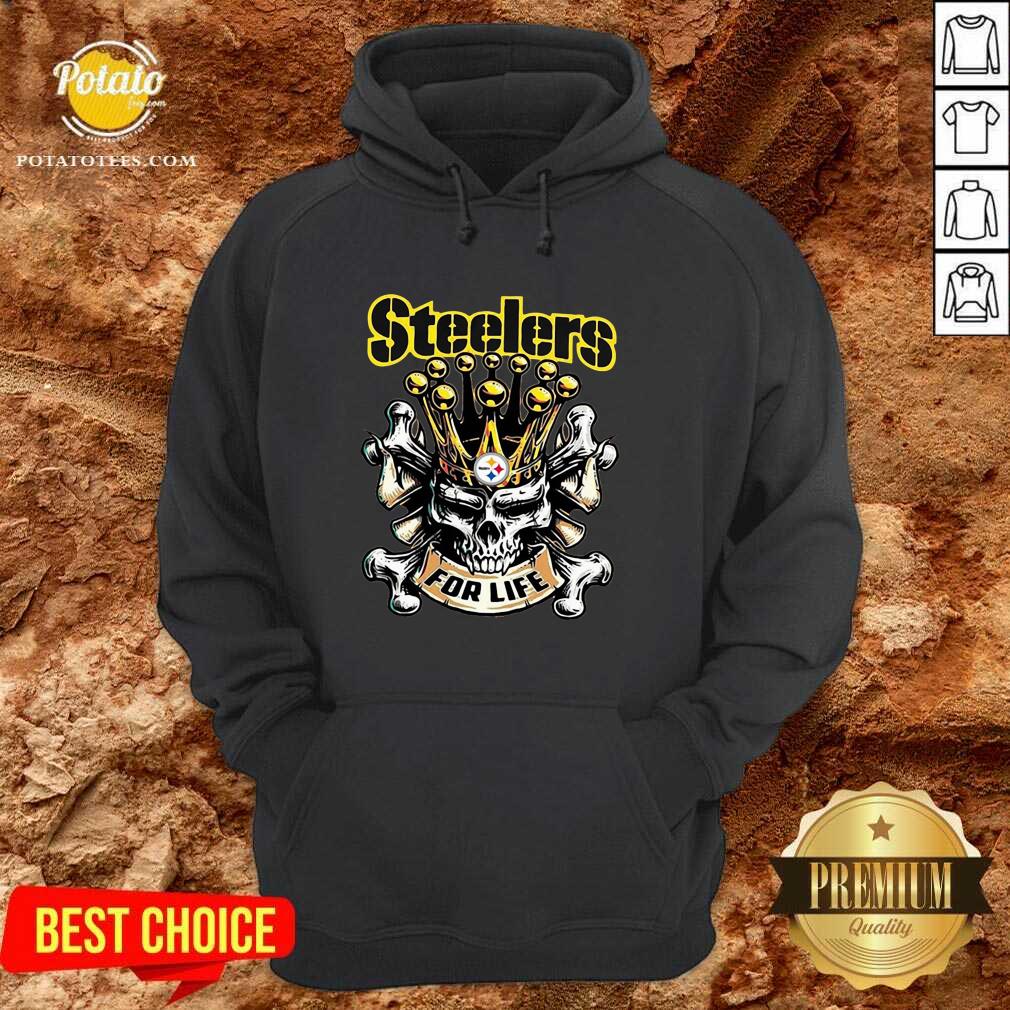 Perfect Skull Pittsburgh Steelers For Life Shirt - Image 5