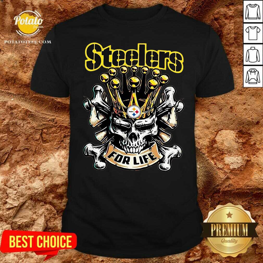 Perfect Skull Pittsburgh Steelers For Life Shirt
