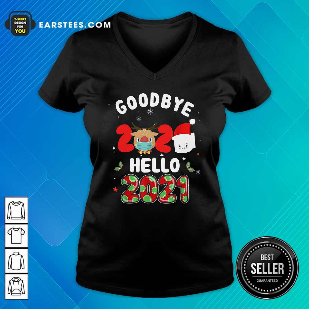Nice Goodbye 2020 Toilet Paper Santa Hello 2021 Shirt - Image 3