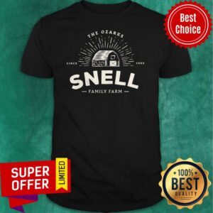 Funny Snell Family Farm Logo From Ozark Baseball Shirt