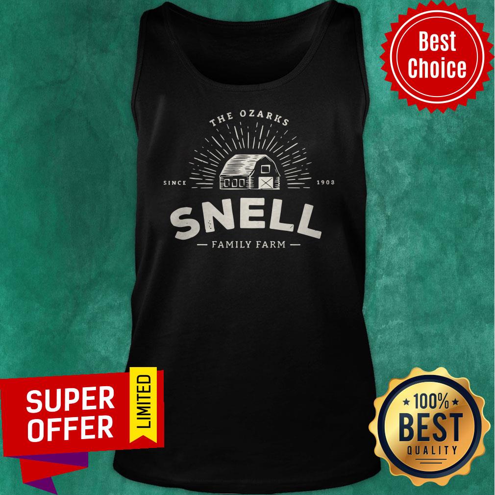 Funny Snell Family Farm Logo From Ozark Baseball Shirt - Image 5