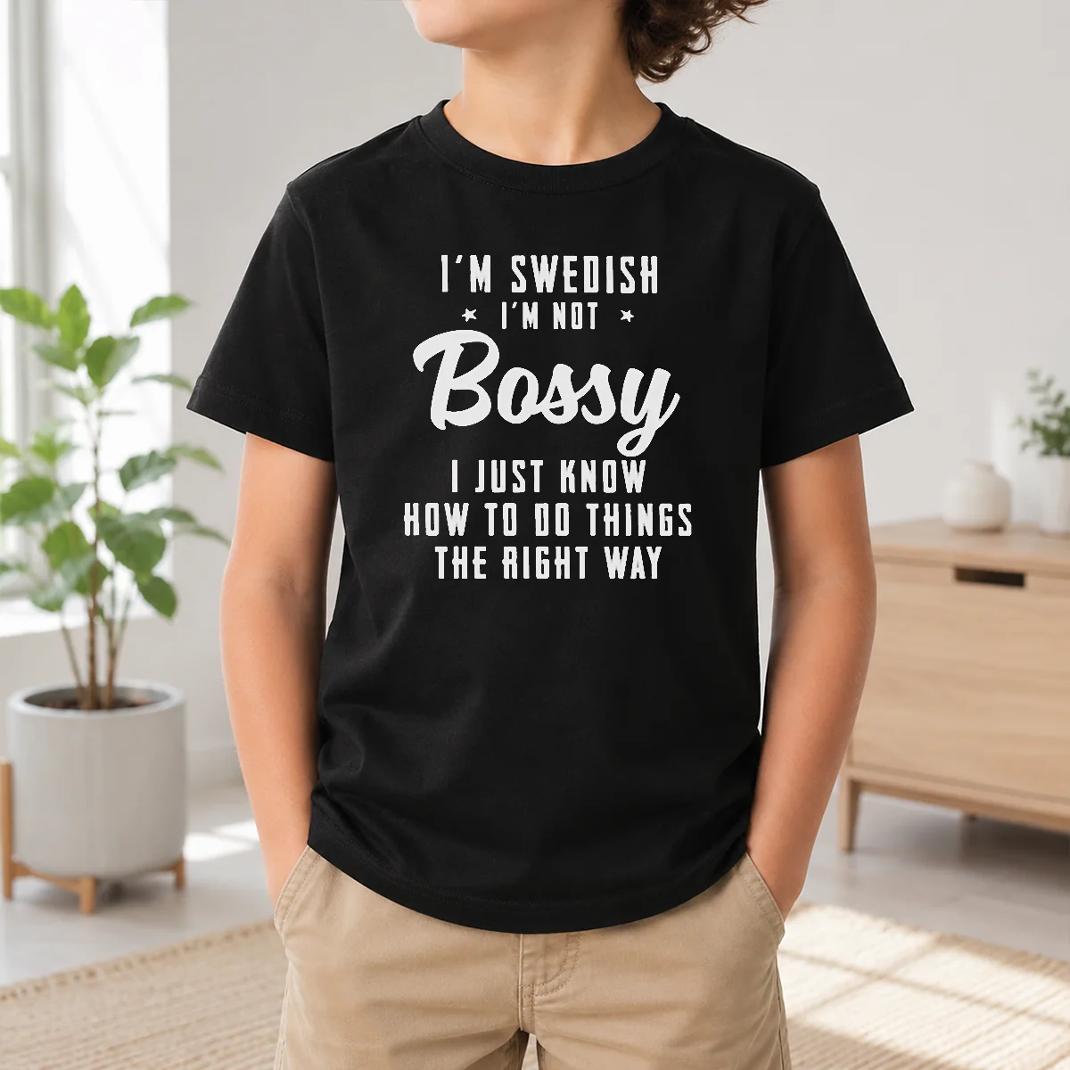 Happy Hot I'M Swedish I'M Not Bossy I Just Know How To Do Things The Right Way Shirt - Image 9