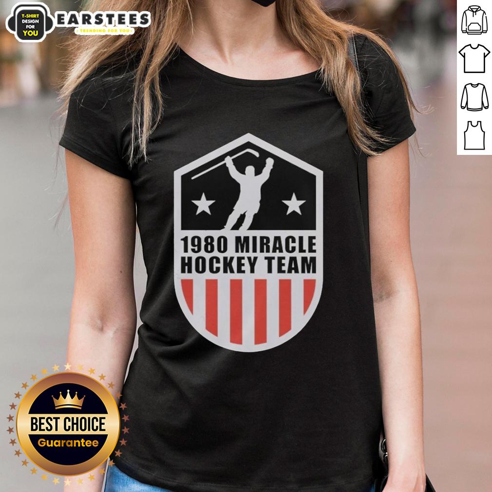 Awesome 1980 Miracle Hockey Team Vintage USA Hockey Team T-Shirt - Image 3