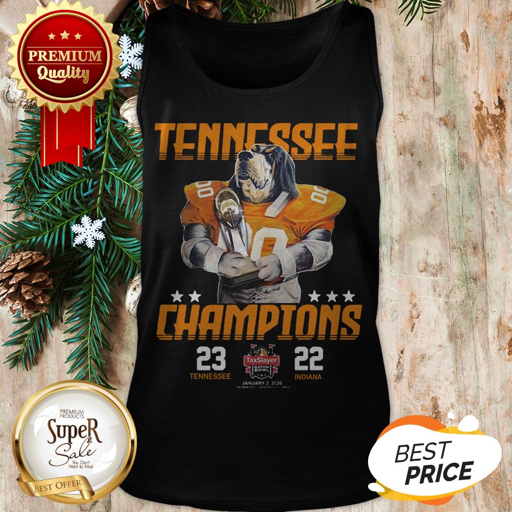 Tennessee Volunteers Champions TaxSlayer Gator Bowl Vs Indiana Shirt - Image 3