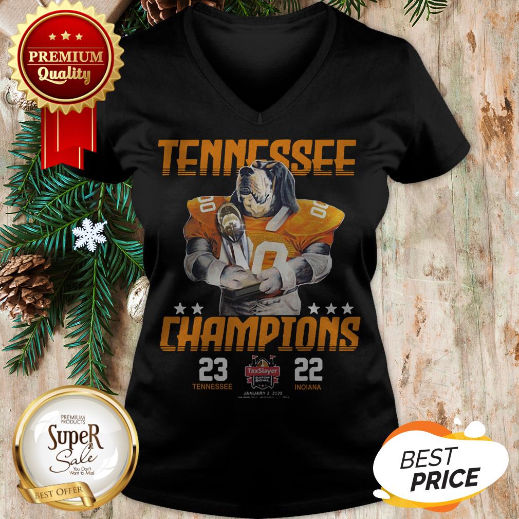 Tennessee Volunteers Champions TaxSlayer Gator Bowl Vs Indiana Shirt - Image 2