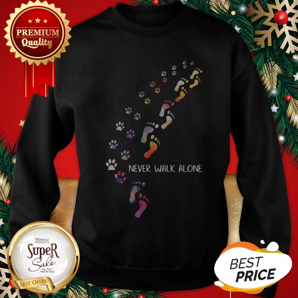 Official Footprint Colors You'll Never Walk Alone Shirt - Image 4
