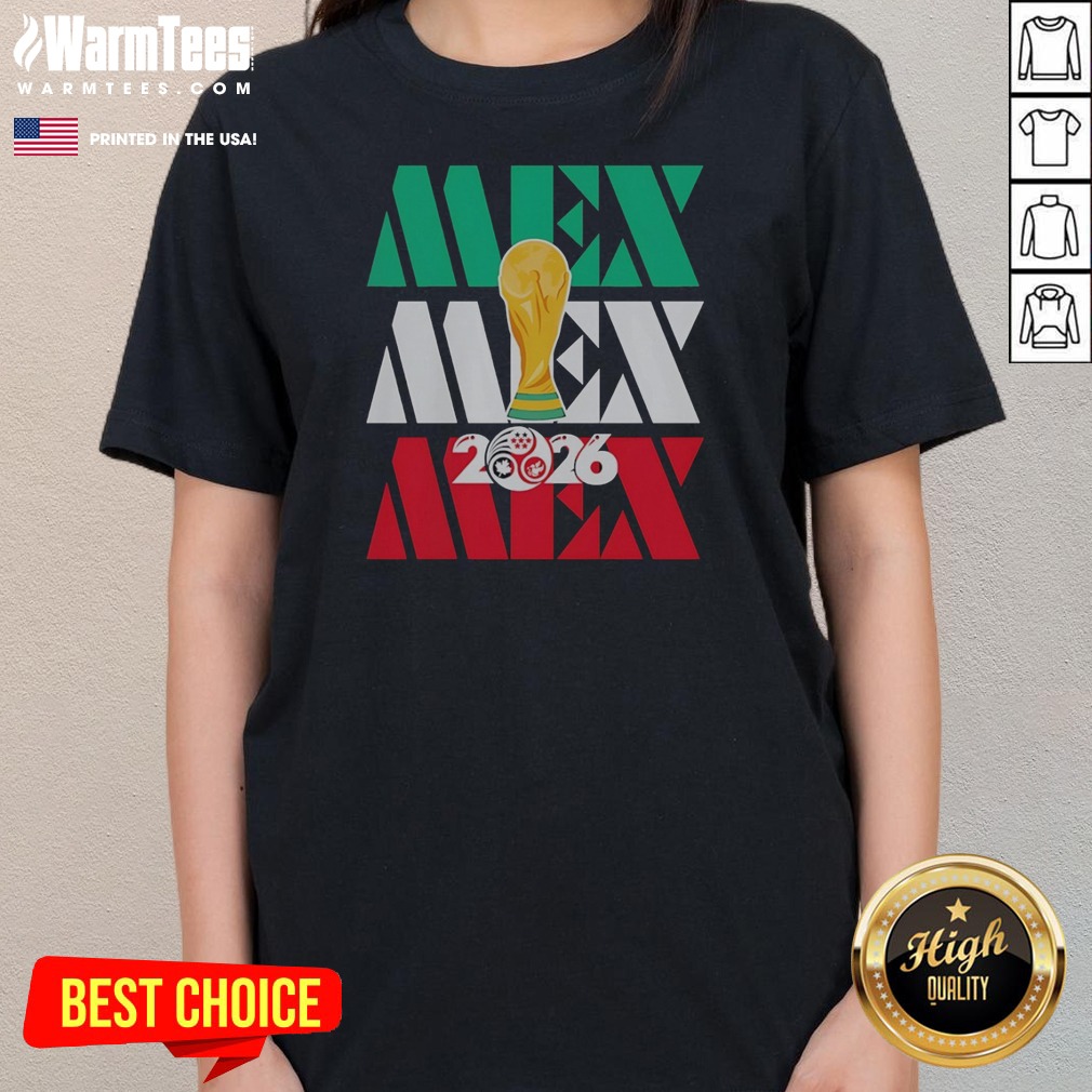 Hot Mexico 2026 World Cup FIFA Football Soccer Trophy Logoshirt - Image 3
