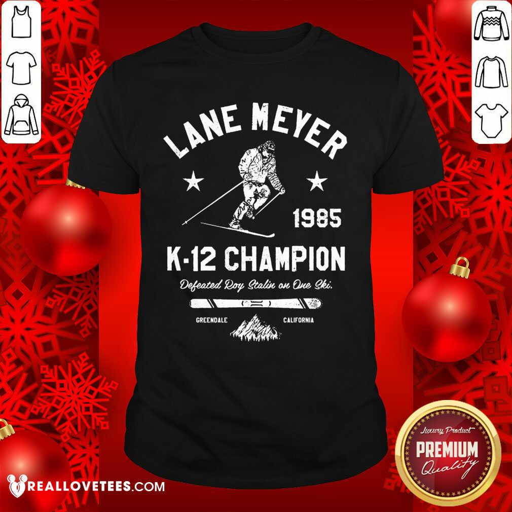 Official Lane Meyer 1985 K 12 Champion Shirt