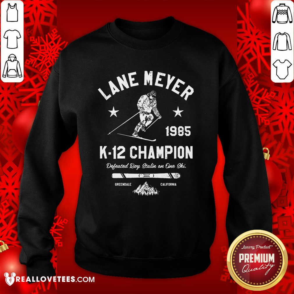 Official Lane Meyer 1985 K 12 Champion Shirt - Image 3